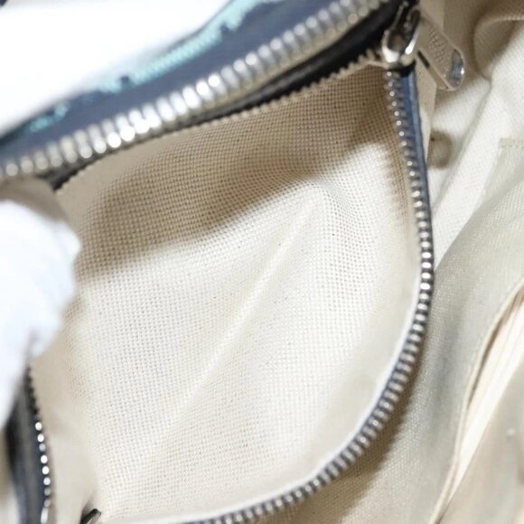 GUCCI GG Canvas Waist Bag Blue Silver 658657 Auth 139364 - Picture 13 of 16